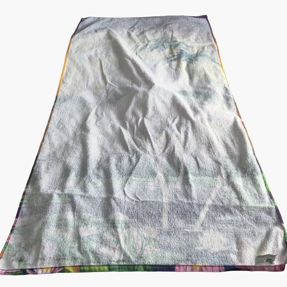 Michael Searle Beach Towel Pink Flamingo Sunset Cotton Velour  30 x 60 Inch - Picture 7 of 8